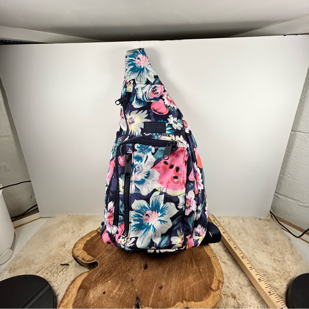 Vera Bradley Blue and‎ Pink Floral Backpack